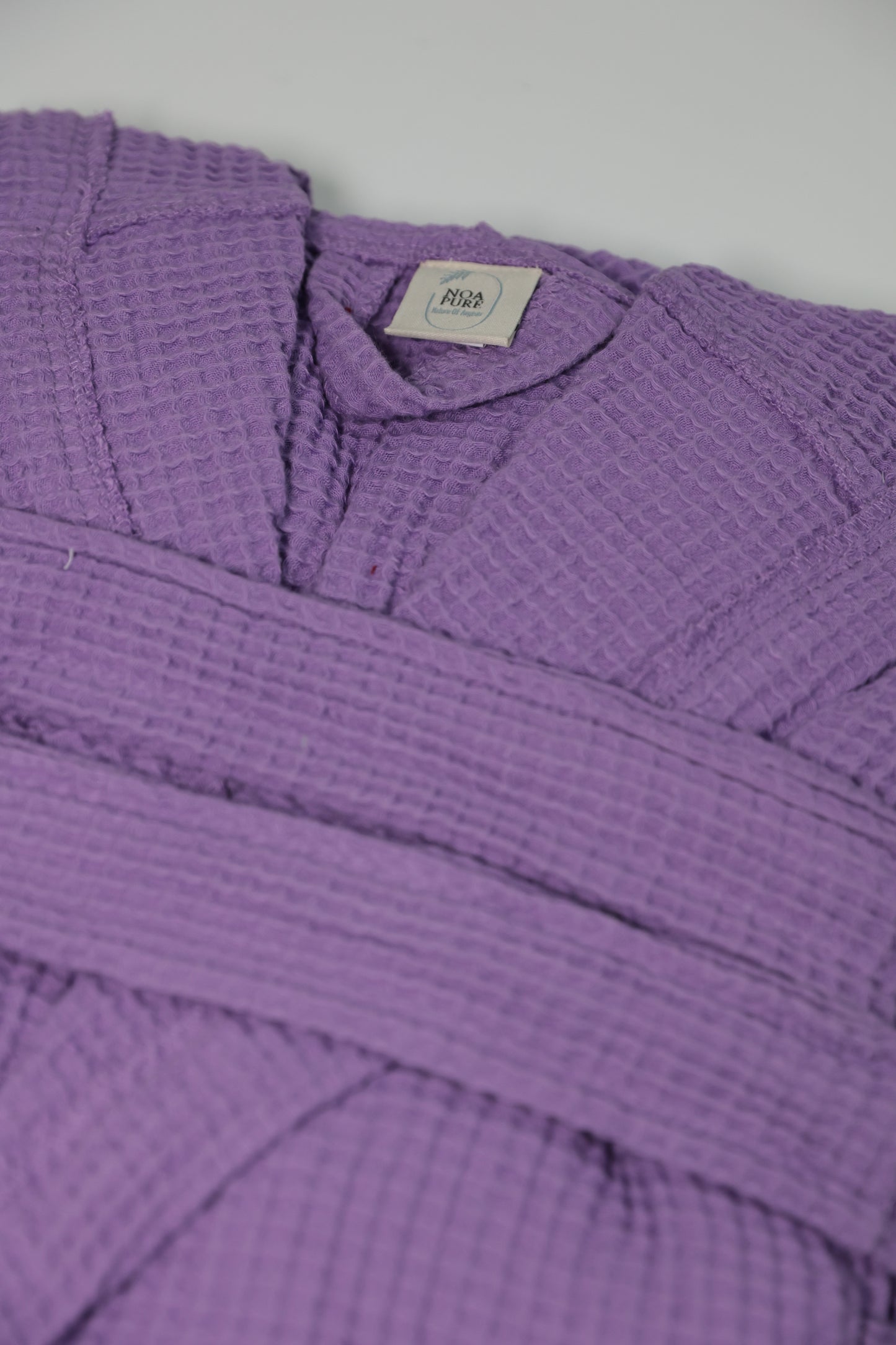 WAFFLE PURPLE BATHROBE image 3
