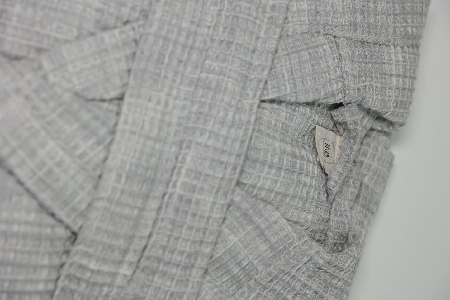 WAFFLE GRAY BATHROBE image 3