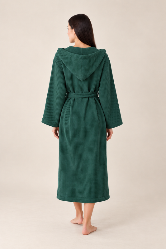 Waffle Green Bathrobe