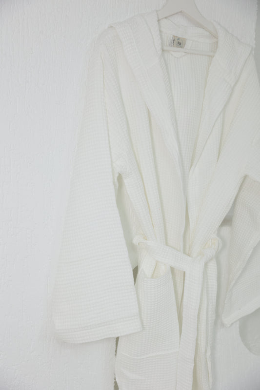 WAFFLE WHITE WBATHROBE image 1