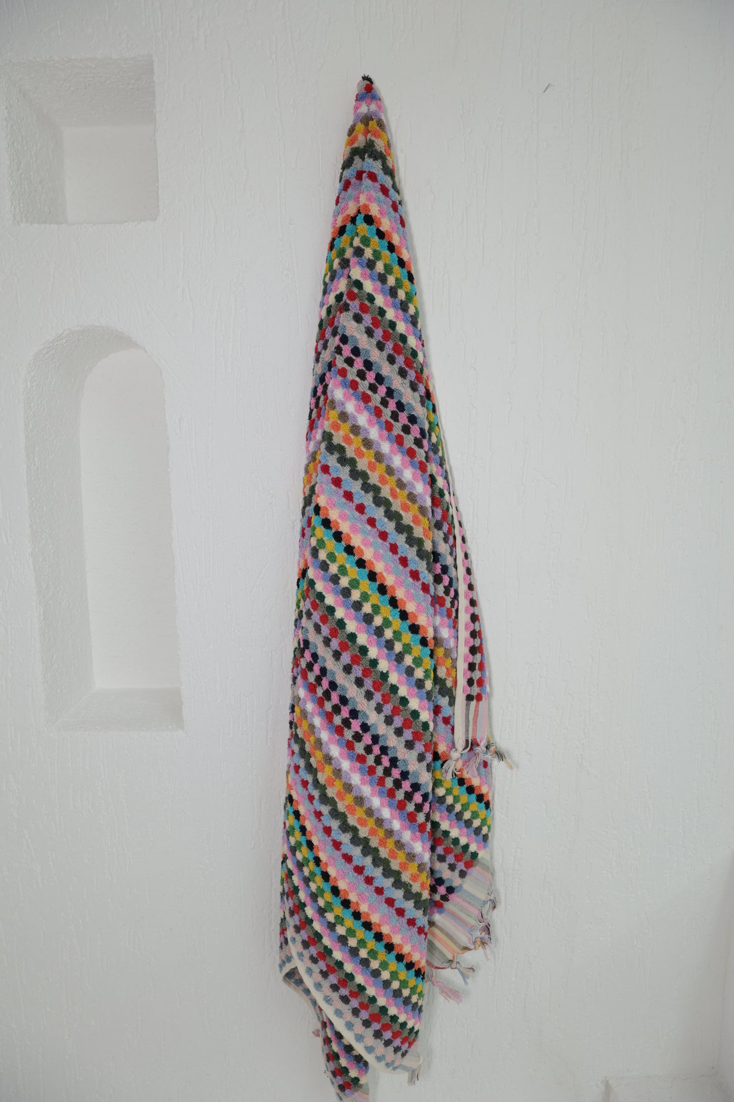 BATH TOWEL - COLORFUL DOTTED image 0