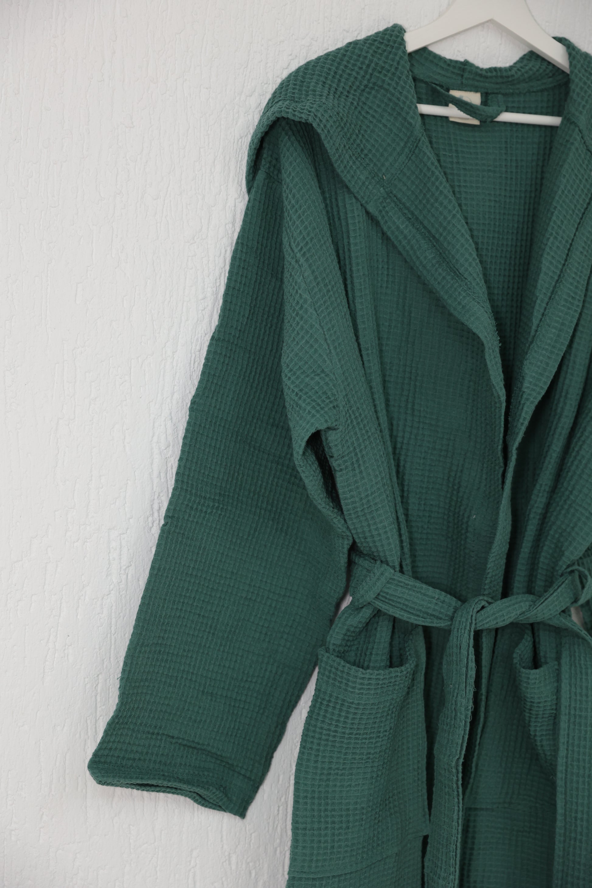 WAFFLE GREEN BATHROBE image 2