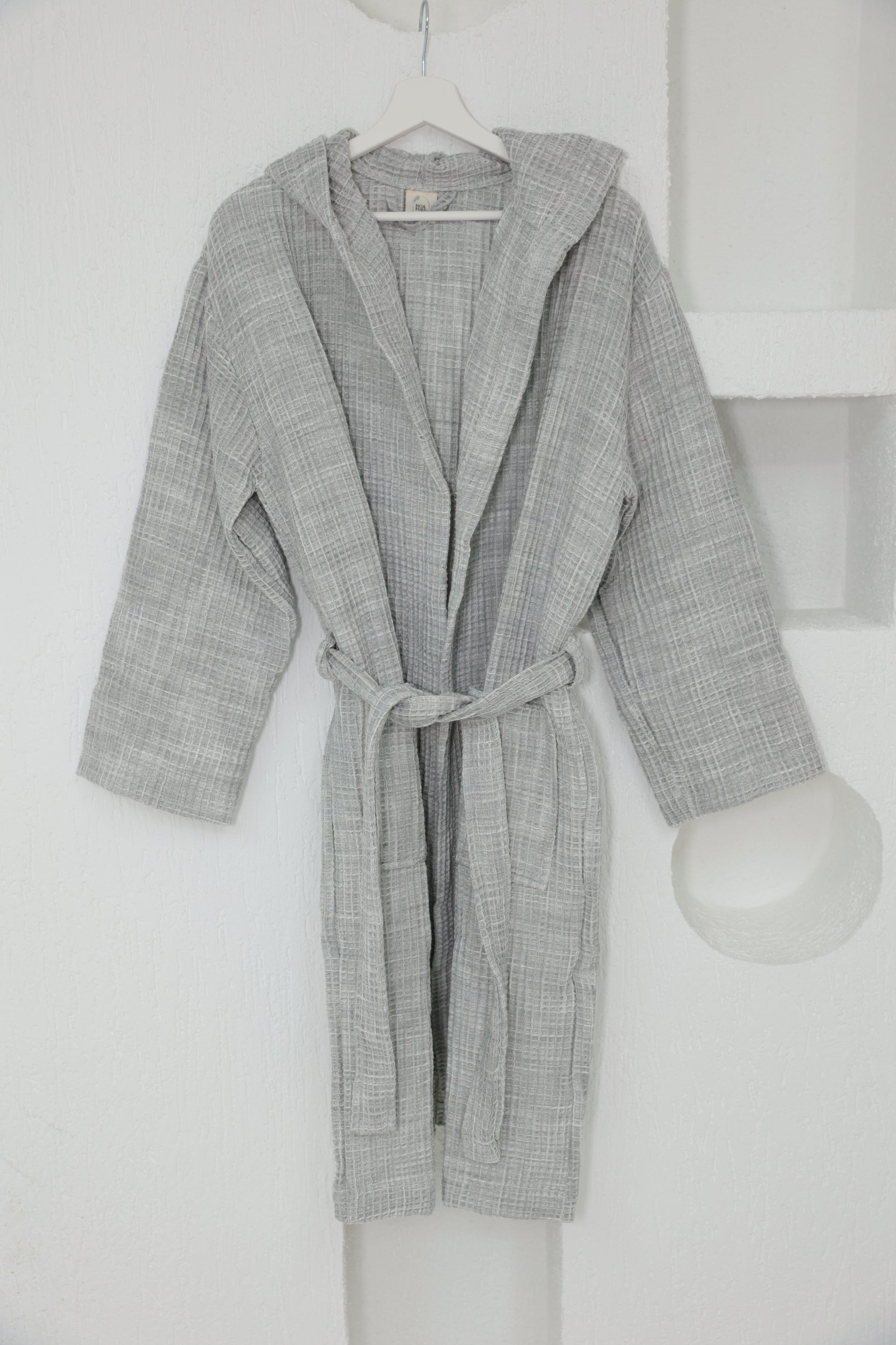 WAFFLE GRAY BATHROBE image 0