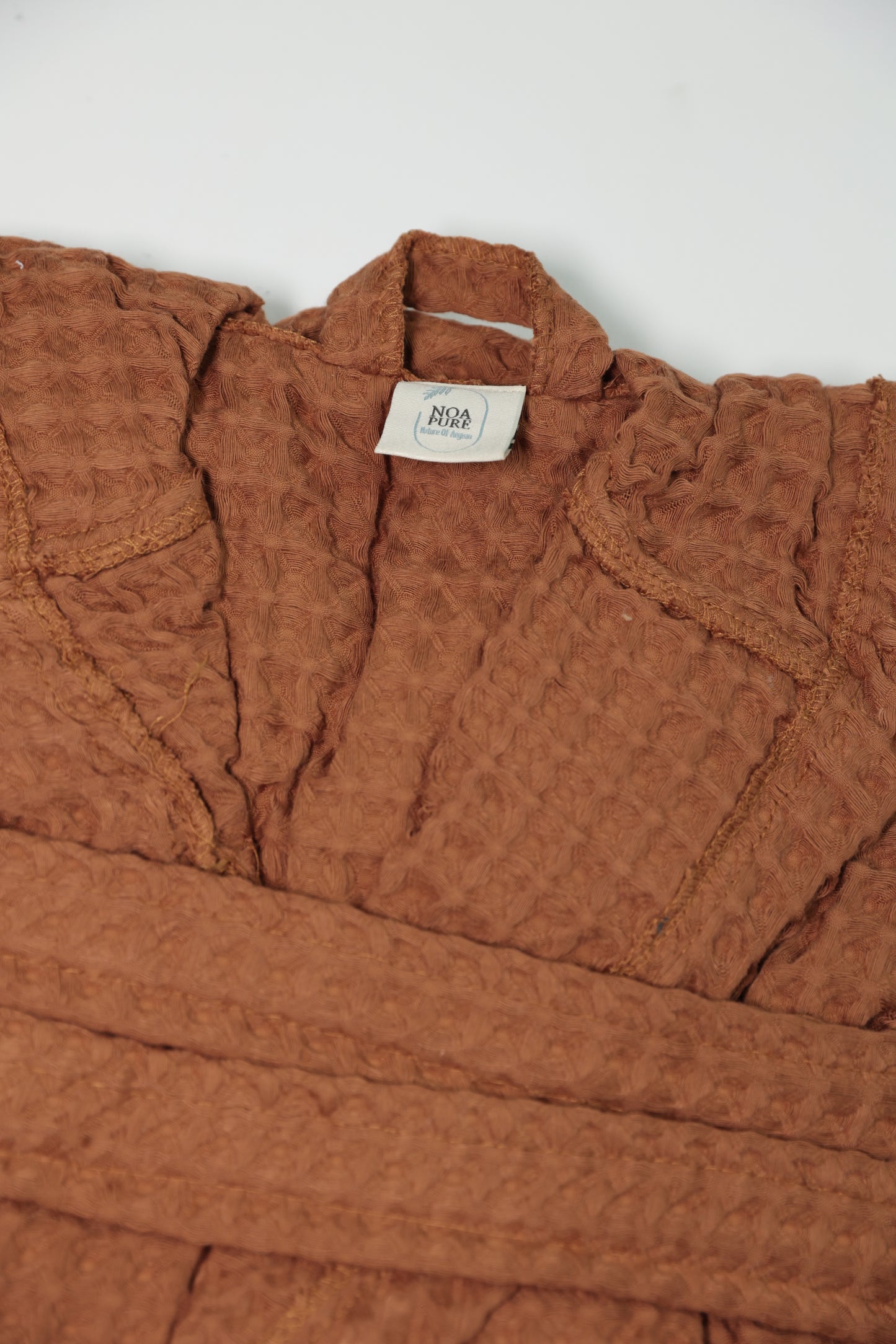 WAFFLE BROWN BATHROBE image 3