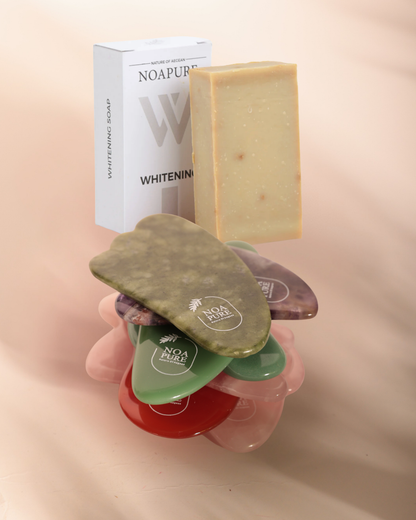 GUA SHA STONES  + FACIAL SOAP BUNDLE