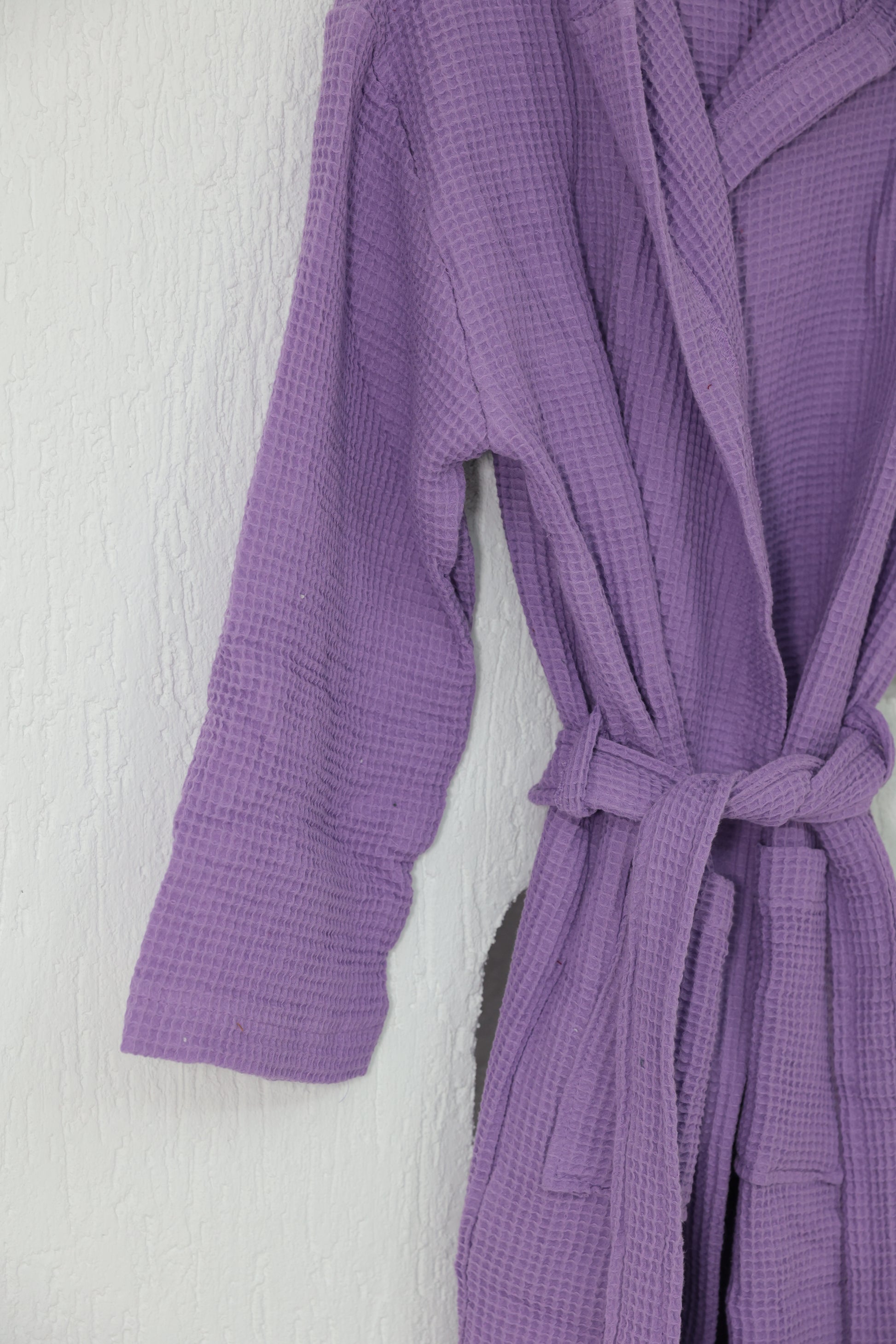 WAFFLE PURPLE BATHROBE image 1