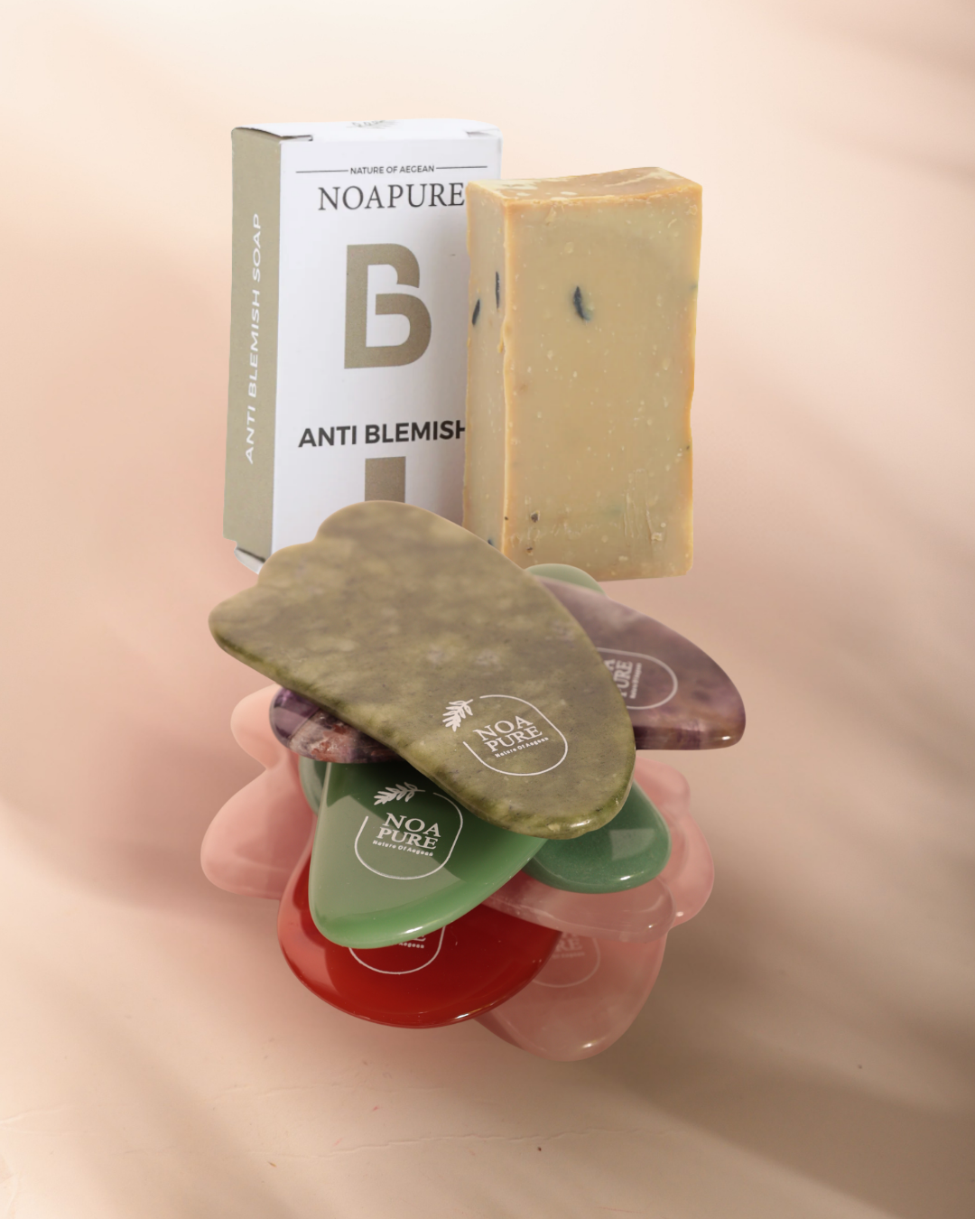 GUA SHA STONES  + FACIAL SOAP BUNDLE