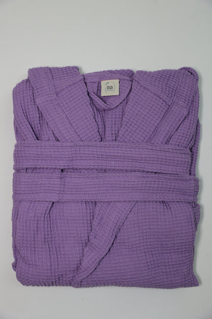 WAFFLE PURPLE BATHROBE image 2