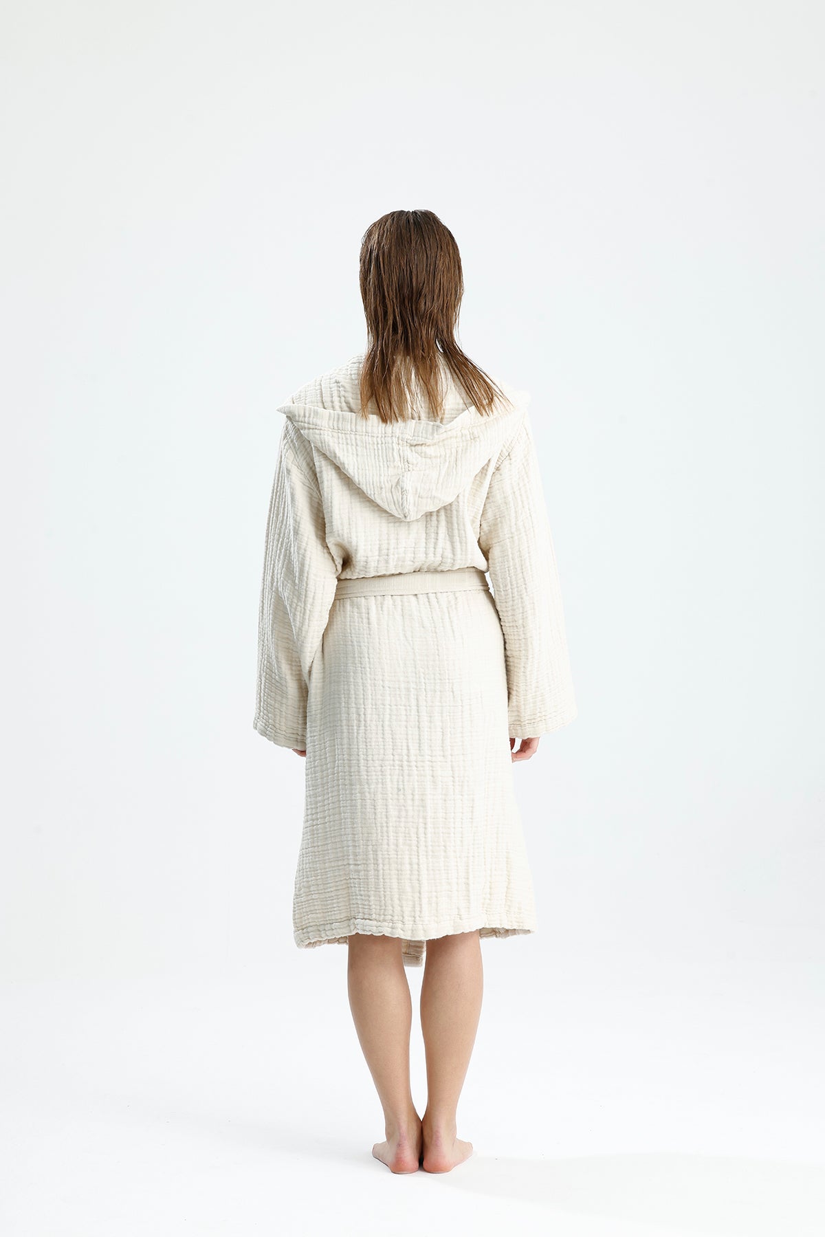MUSLIN BEIGE BATHROBE image 4