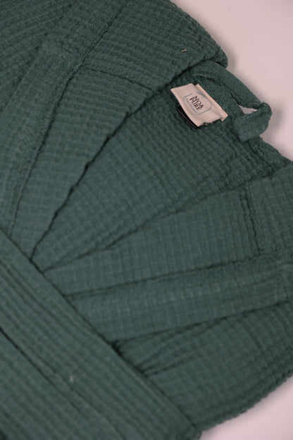WAFFLE GREEN BATHROBE image 4