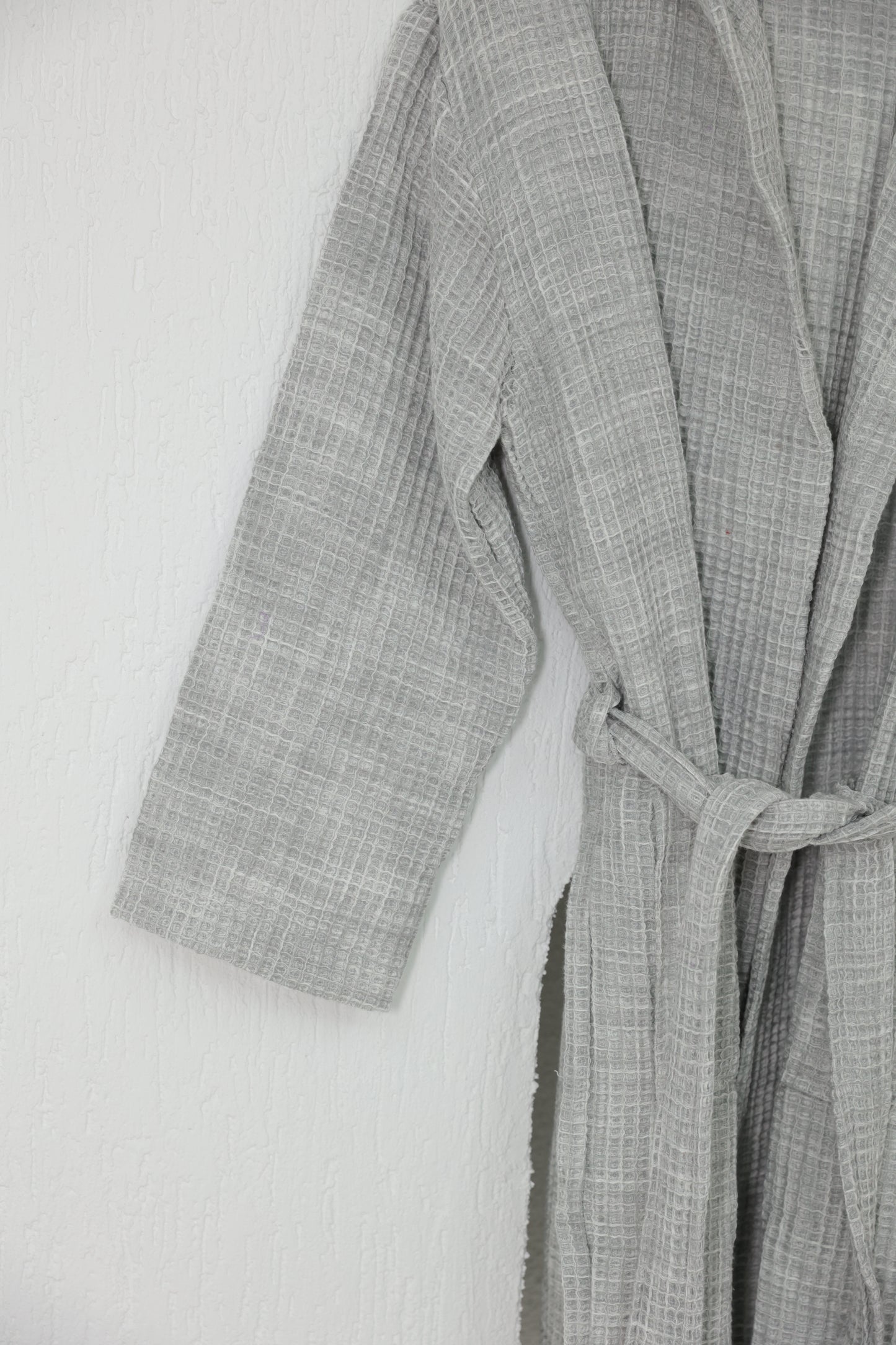 WAFFLE GRAY BATHROBE image 1