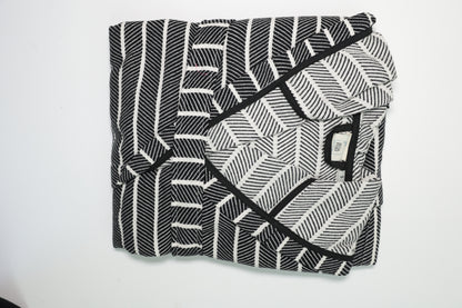 COTTON BLACK STRIPED BATHROBE image 4