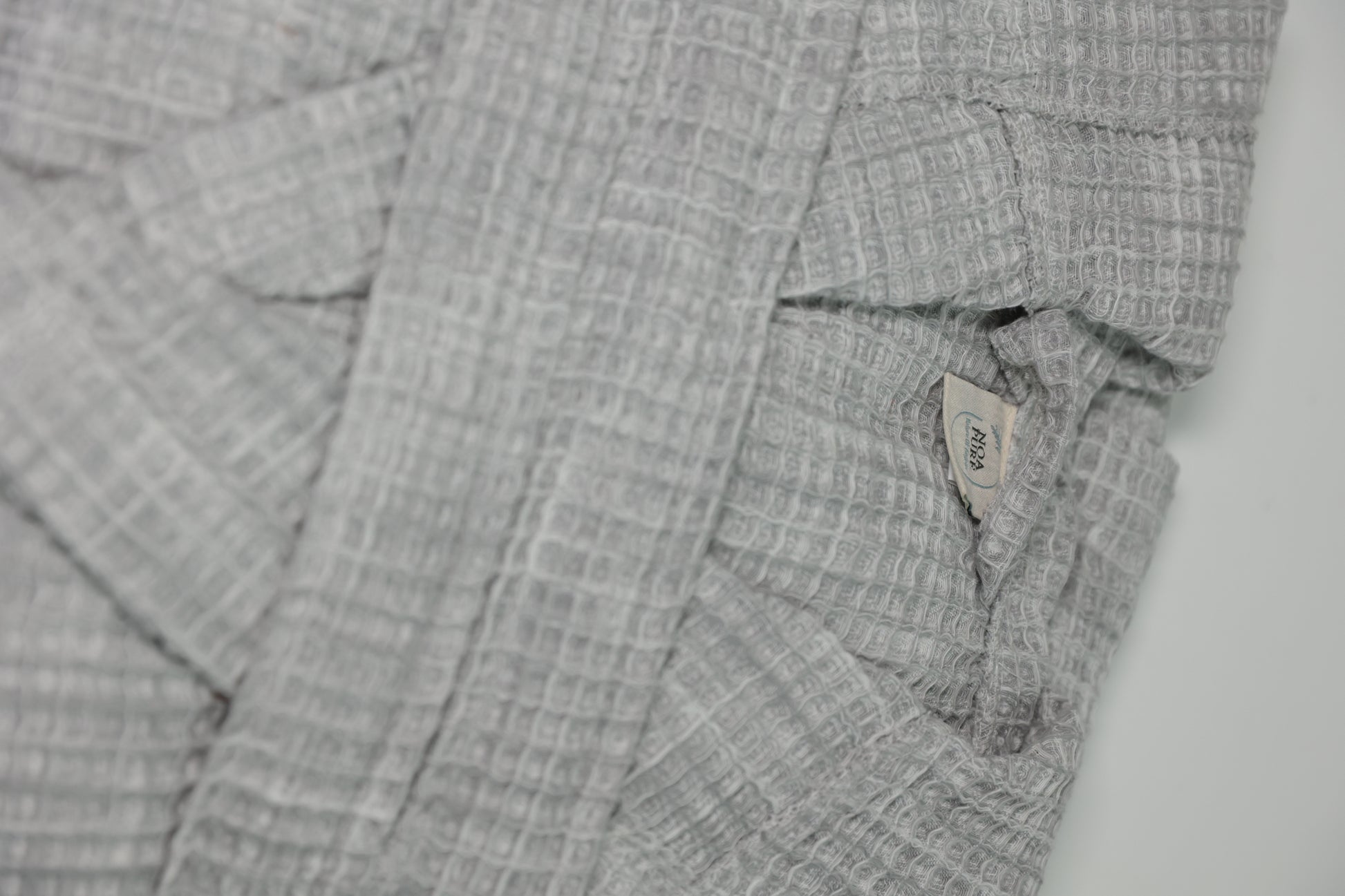 WAFFLE GRAY BATHROBE image 3