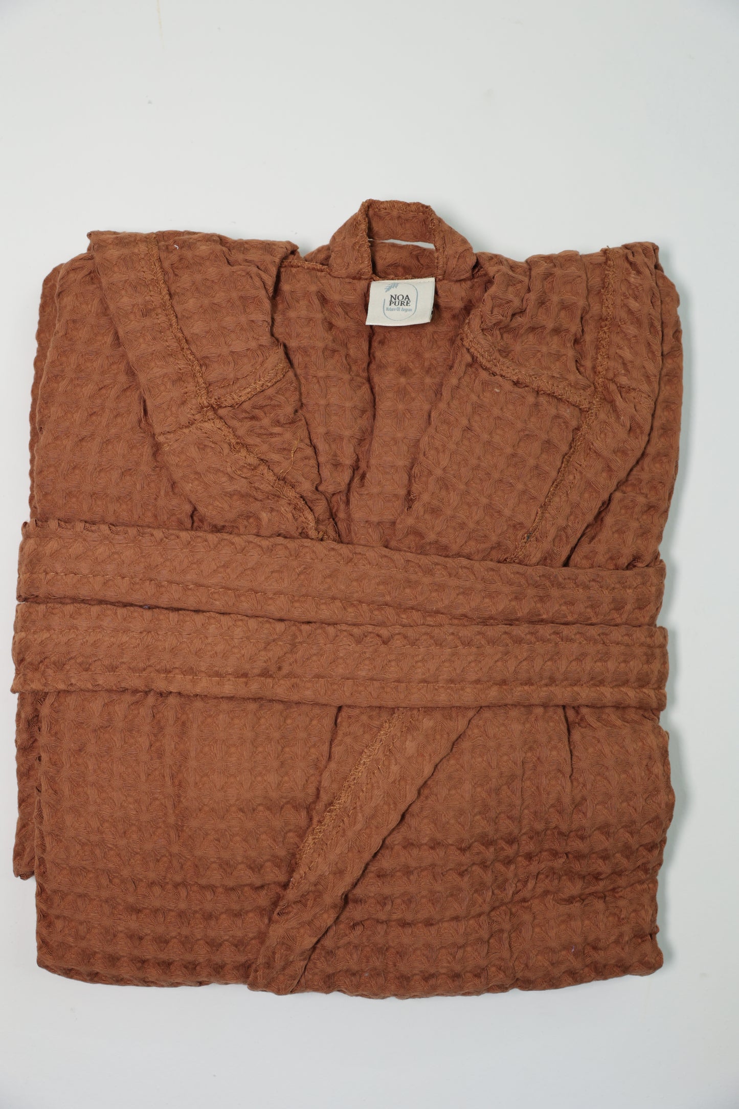 WAFFLE BROWN BATHROBE image 2
