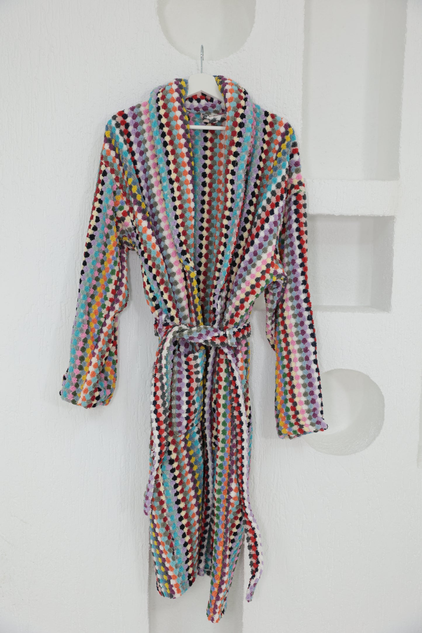 THICK COLORFUL BATHROBE image 0