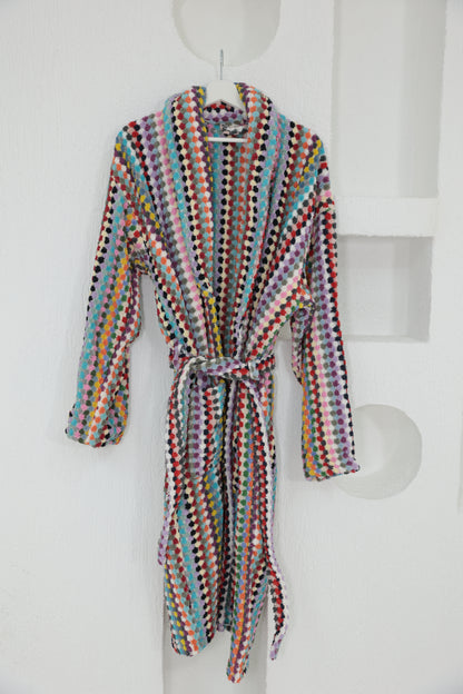 THICK COLORFUL BATHROBE image 0