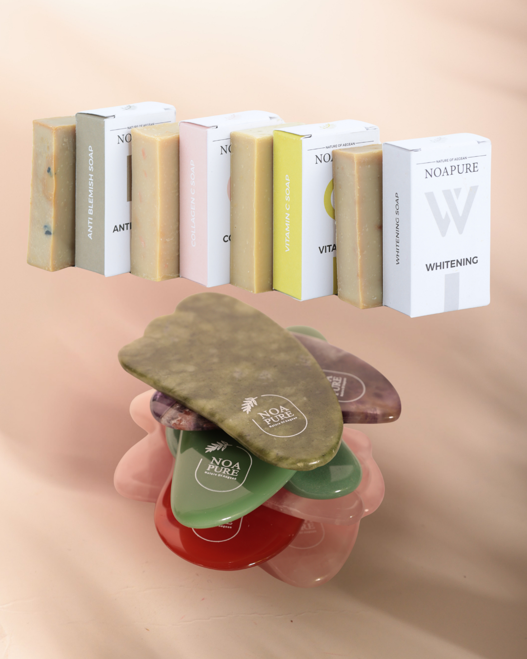 GUA SHA STONES  + FACIAL SOAP BUNDLE