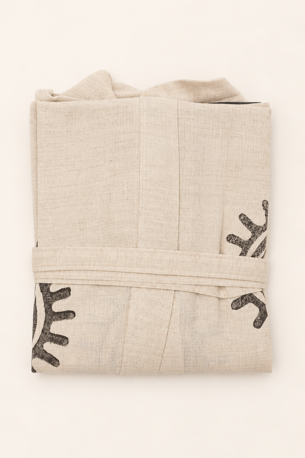 Lightweight Cotton Bathrobe – lightweight bathrobe handmade from 100% Turkish cotton with natural dyes, view 5