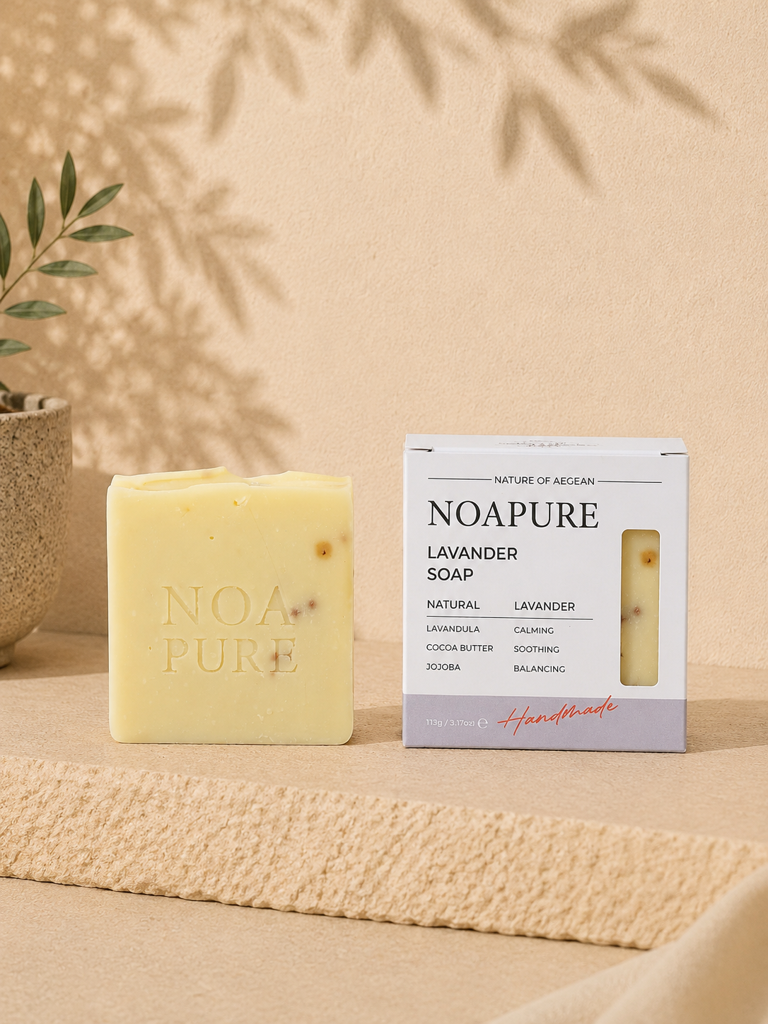 Nocturne Soap Bar Bundle – handmade soap trio gift bundle with Moss Olive, Shea Butter Papaya and Lavender bars, view 3