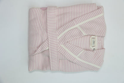 COTTON PINK&WHITE BATHROBE image 4