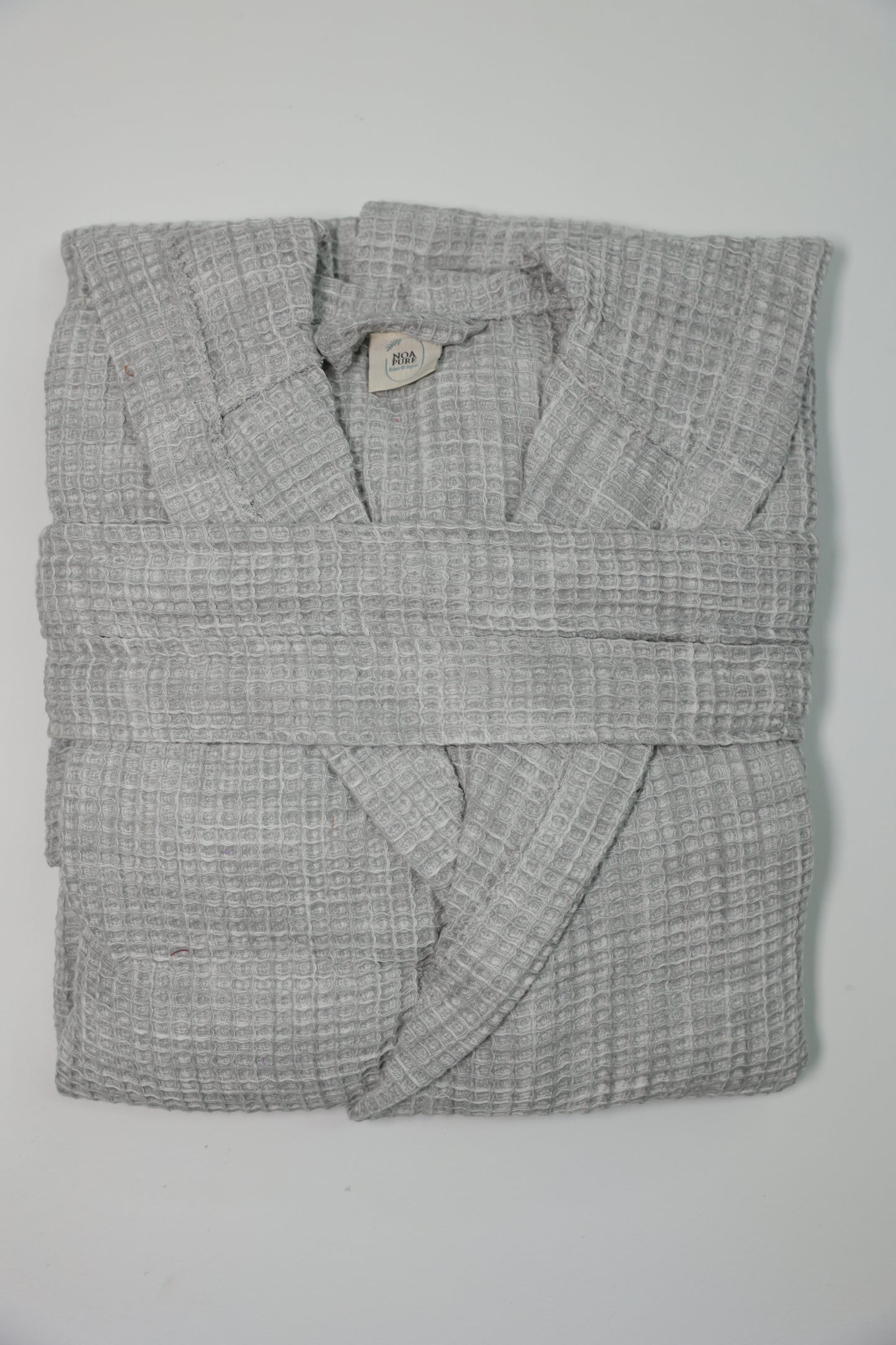 WAFFLE GRAY BATHROBE image 2
