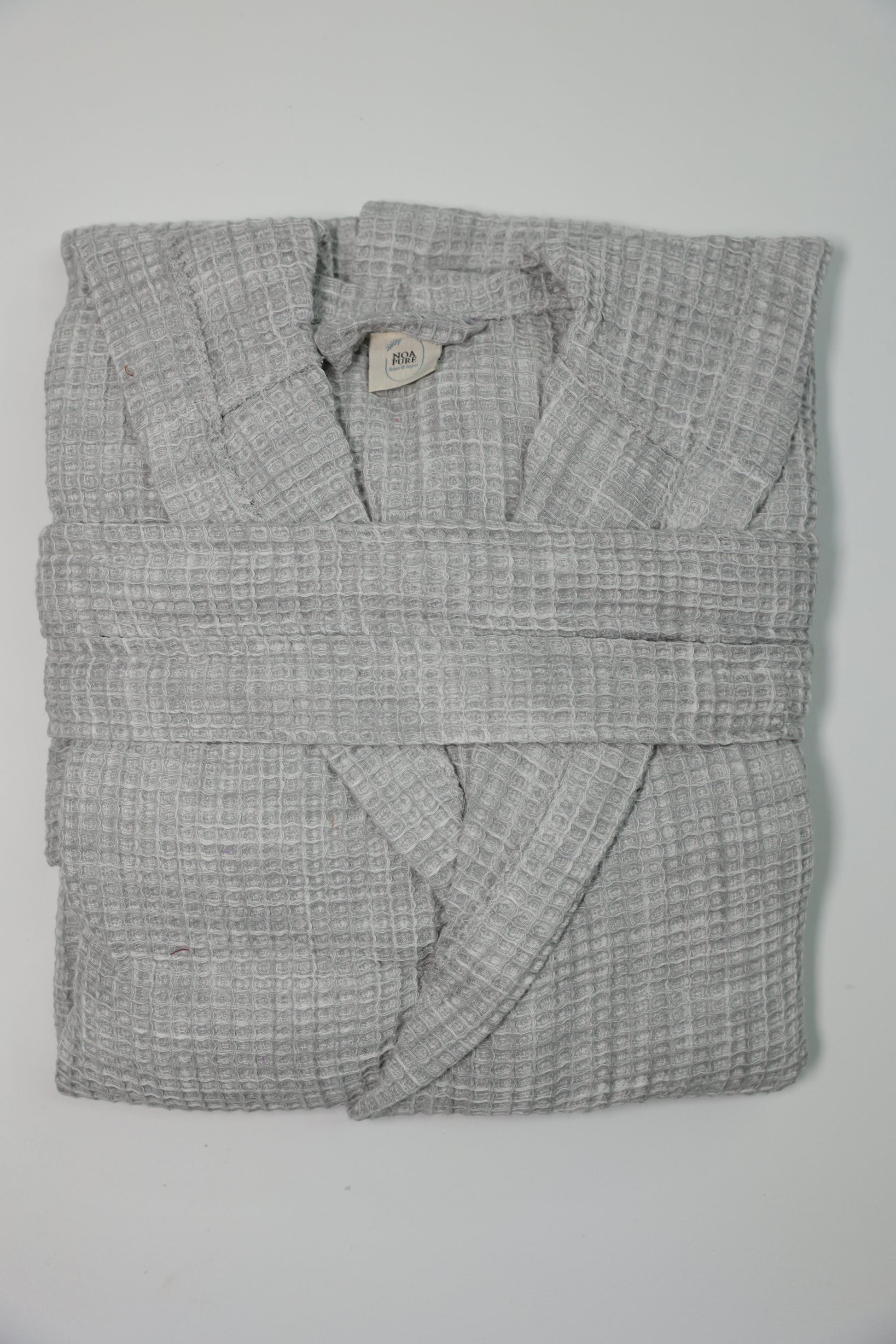 WAFFLE GRAY BATHROBE image 2