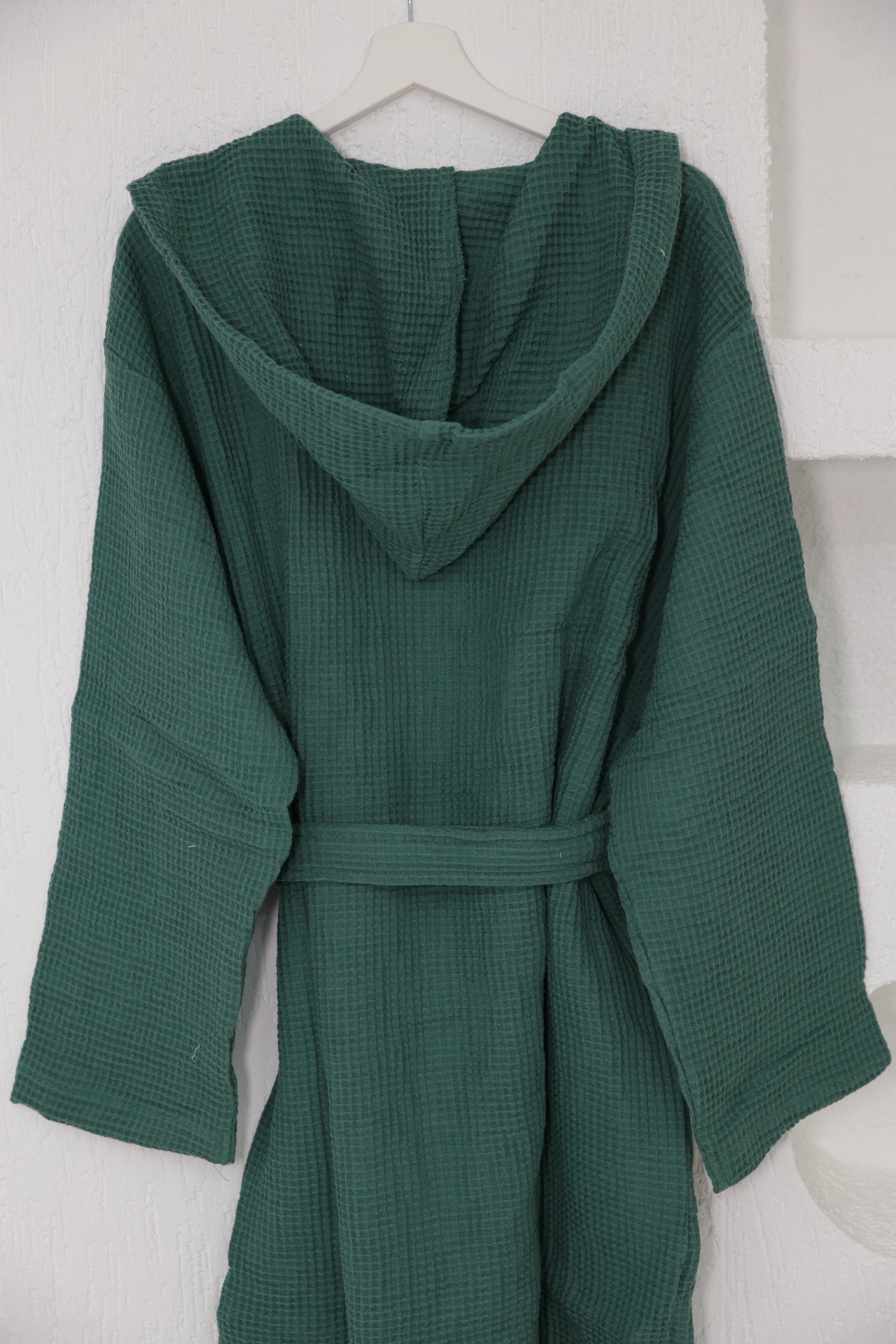 WAFFLE GREEN BATHROBE image 1