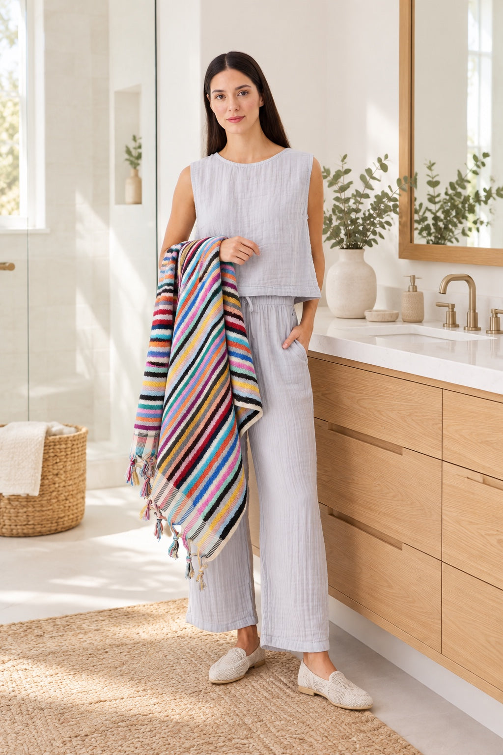Heritage Stripe Bath Towel