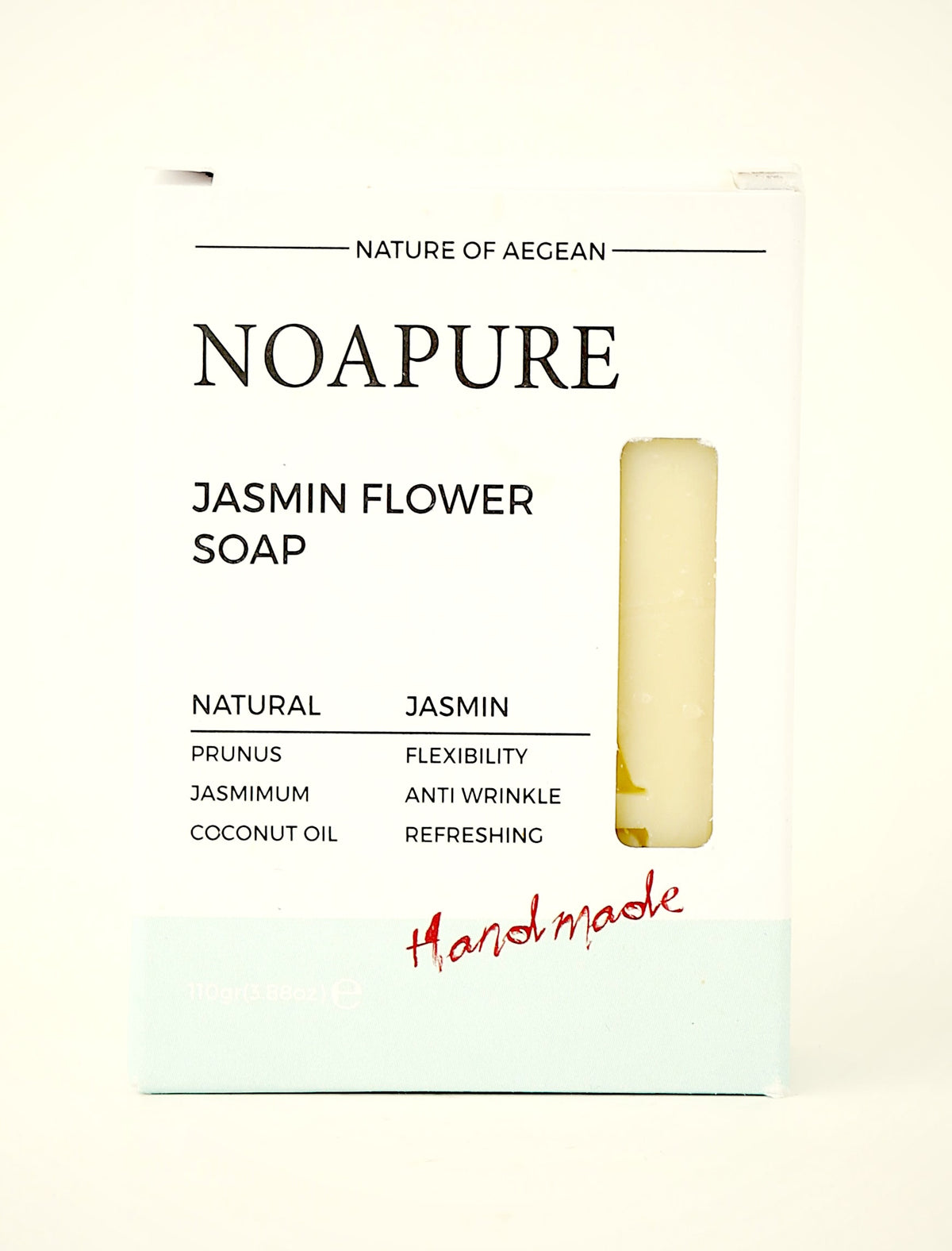 Jasmine Flower Soap Bar – handmade cold-process soap with jasmine flower and sweet almond oil, view 6