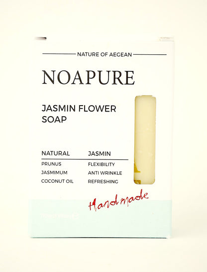 Jasmine Flower Soap Bar – handmade cold-process soap with jasmine flower and sweet almond oil, view 6