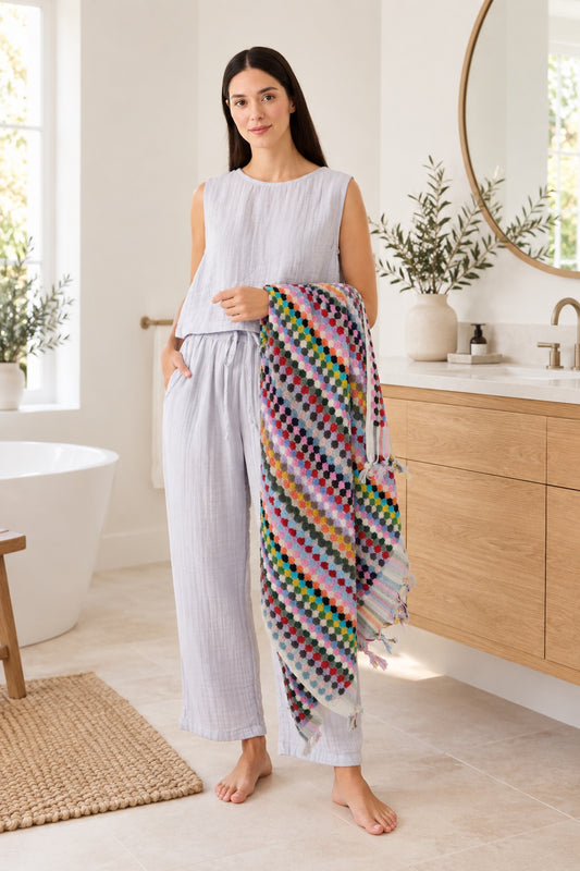 Mosaic Bath Towel
