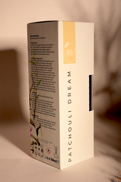 Patchouli Dream Diffuser – reed diffuser with earthy patchouli scent, view 6