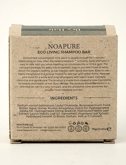 Solid Shampoo Bar for Dry Hair – handmade solid shampoo bar, plastic-free hair care, view 3