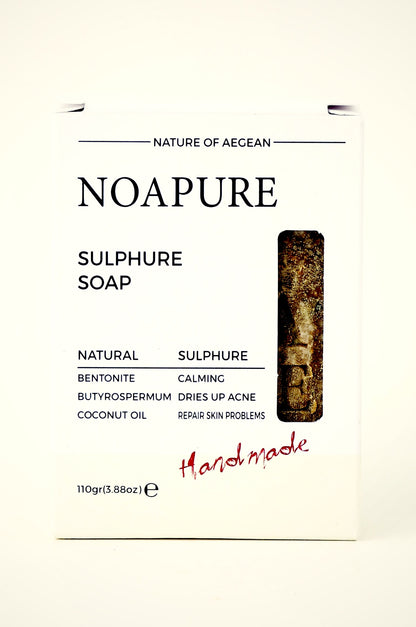 Sulfur Soap Bar – handmade cold-process soap with sulfur and bentonite clay, view 6