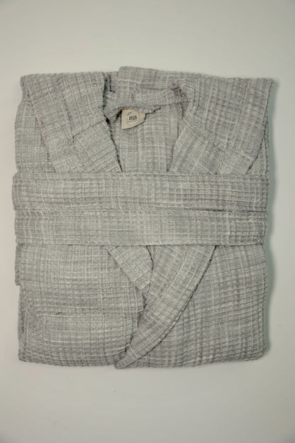 Waffle Gray Bathrobe