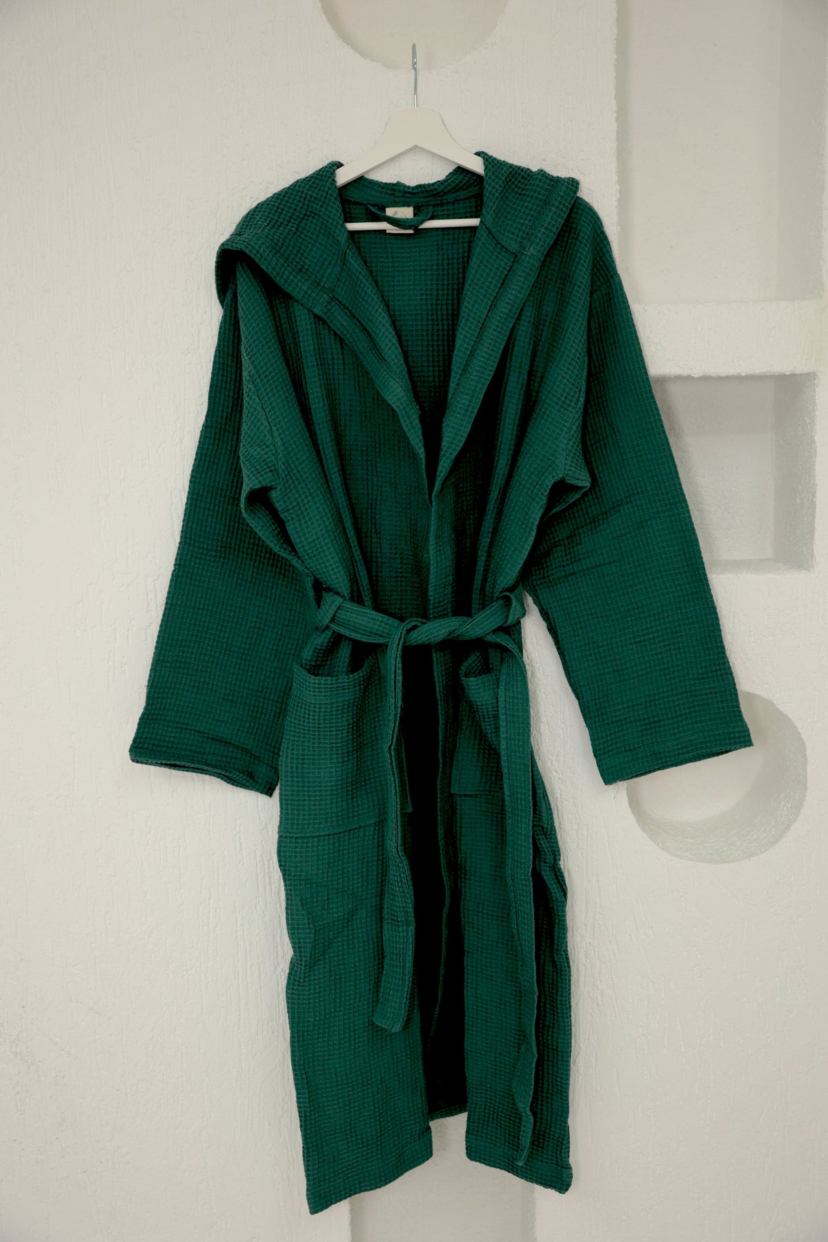 Waffle Green Bathrobe